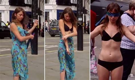 This Girl Stripped To Bra Underwear In Public To Promote Body Acceptance Watch Powerful Video