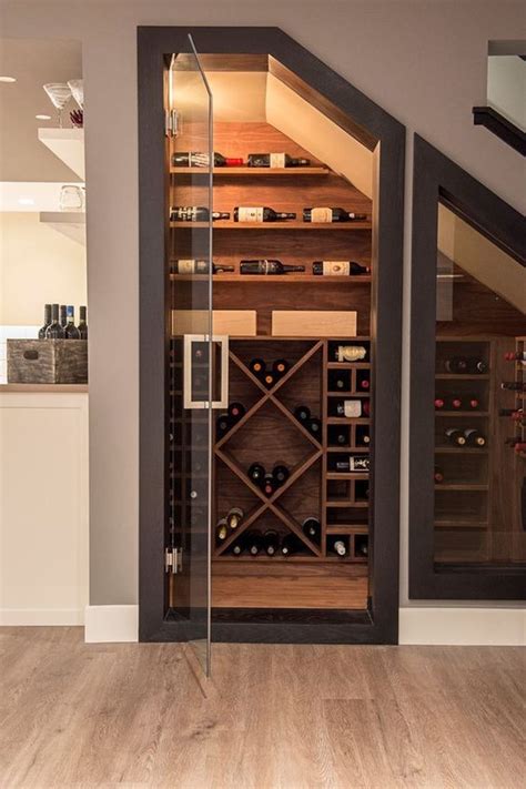 This residential wine cellar design project in chicago, illinois, presented several creative building a rolling cart to go under the stairs. 34 Popular Wine Cellar Ideas Under The Stairs | Home wine ...