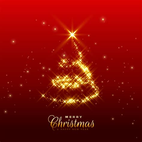 Shiny Sparkles Christmas Tree Design Download Free Vector Art Stock