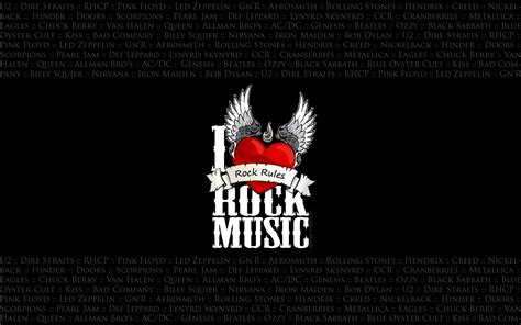 I Love Rock Music Wallpapers Hd Backgrounds