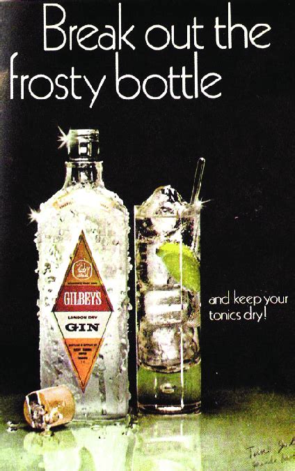 Gilbeys Gin Ad Showing Suspected Subliminal Images Download