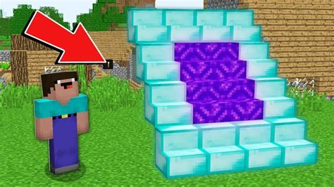 Minecraft Noob Vs Pro Noob Found Secret Diamond Portal From Stairs