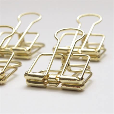 Gold Planner Clips Binder Accessories Bull Clips Skeleton Etsy