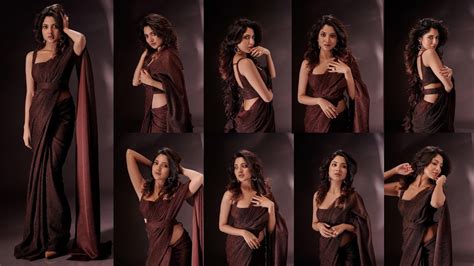 Mallu Actress Nandana Varma Hot Photoshoot In Saree Hot Sexy Cleavage Actress Vertical Edit