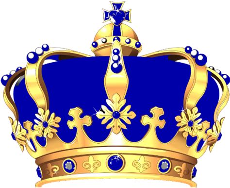 Download Royal Blue And Gold Crown Hd Png Download Vhv