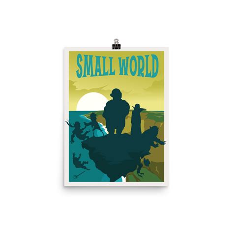 Small World Minimalist Board Game Art Poster Game Art Gaming Wall