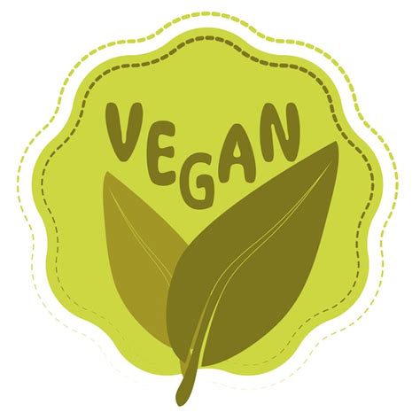 Premium Vector Green Vegan Icon Vegetarian Symbol Bio Green Vegan