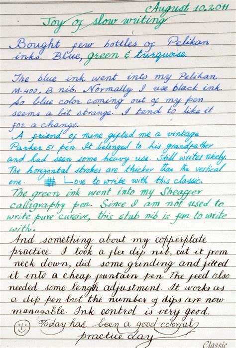 Beautiful Perfect English Handwriting Styles Type Your Make Perfect