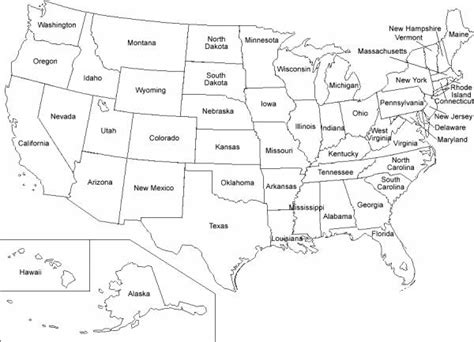 Printable Usa Blank Map Pdf