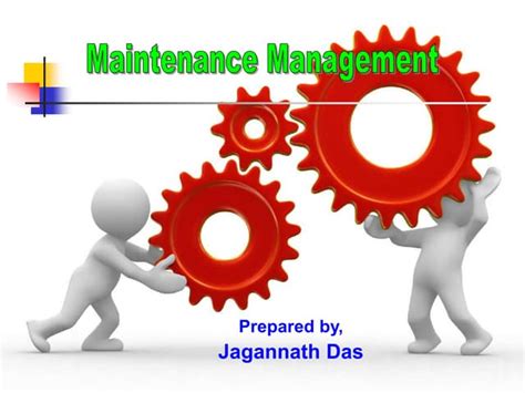Maintenance Managementppt