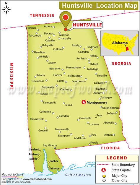 Where Is Huntsville Located In Alabama Usa