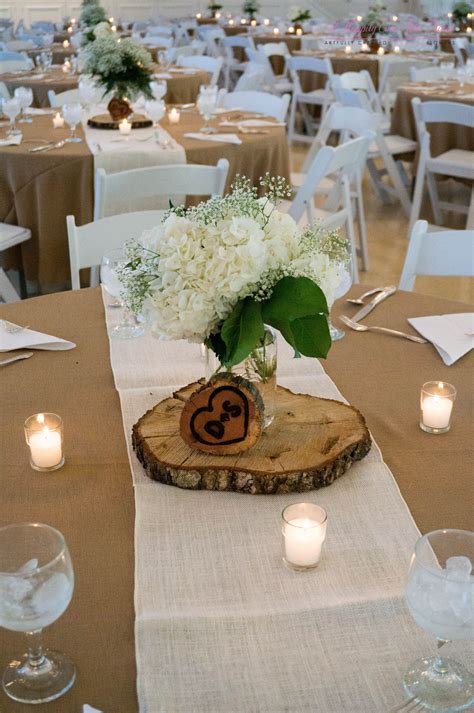 Hydrangea And Babies Breath Centerpiece Flowers A Happily Ever After
