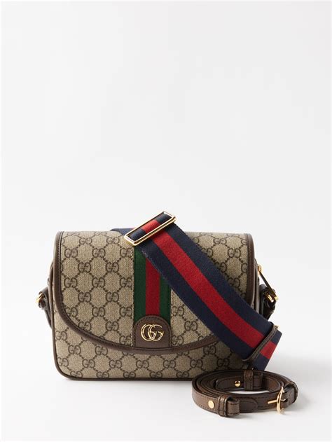 Beige Ophidia Gg Canvas Shoulder Bag Gucci Matches Uk