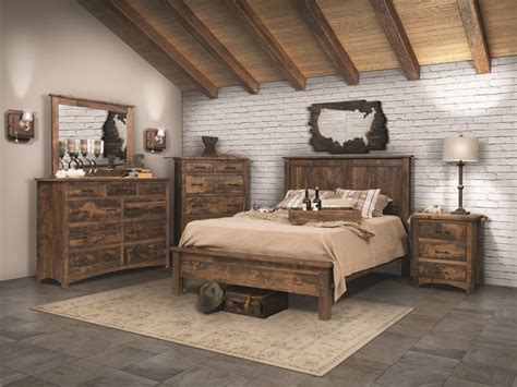 Barn Floor Bedroom Set By Frog Pond Furniture Amish Made Reclaimed