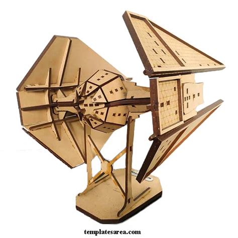 Diy Star Wars Interceptor Model Free Laser Cut Files