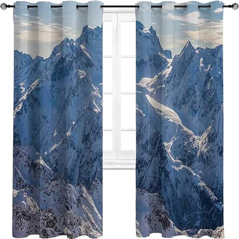Blackout Curtain Lake House Decor Thermal Insulated Window Curtains