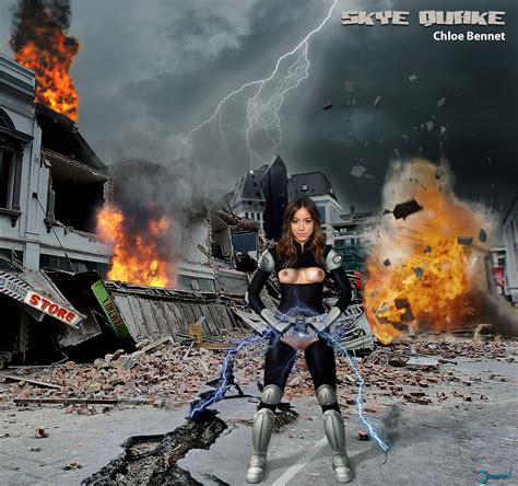 Post Agents Of S H I E L D Chloe Bennet Daisy Johnson Fakes Quake Skorpx