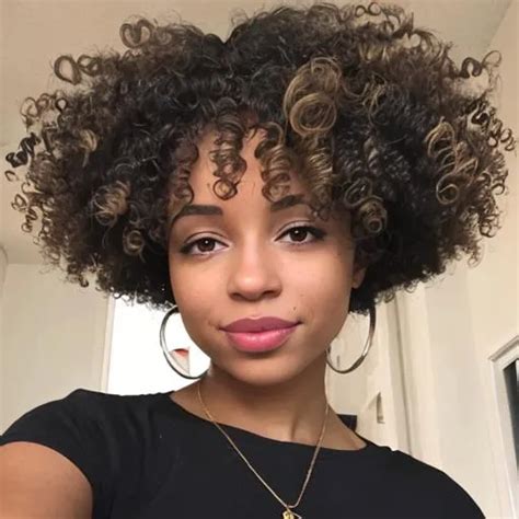 Light Skinned Black Woman With Curly Hair Openart