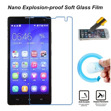Ultra Clear Nano Explosion Proof Soft Glass Screen Protector Film For