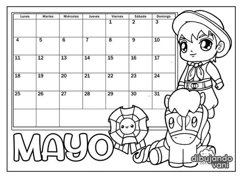 Calendario Mes De Mayo 2020 Para Imprimir Para Ninos