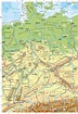 Deutschland Karte Und Grenzen Landkarte Artflakes
