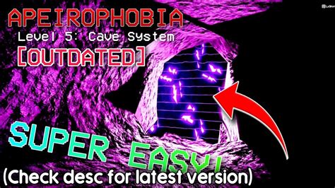 How To Escape Level 5 Cave System In Apeirophobia Roblox Youtube