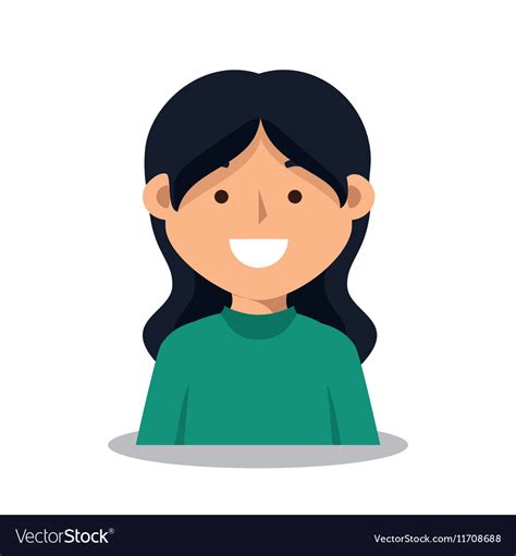 Woman Female Avatar Character Royalty Free Vector Image