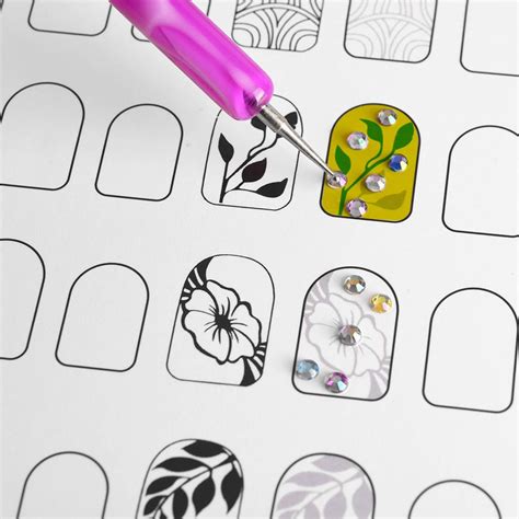 Buy Nail Art Training Practice Lines Drawing Painting Template Learning