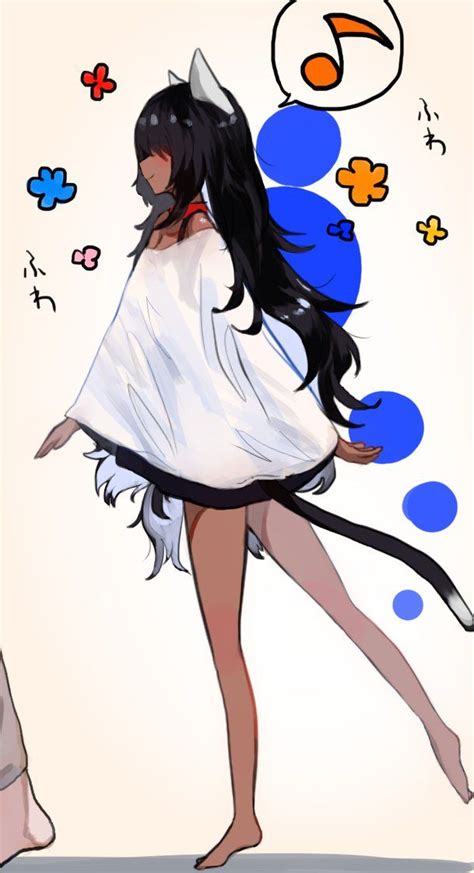 A Drawing Of A Woman With Long Black Hair Wearing A White Dress And Cat