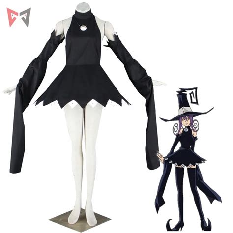 Mmgg Halloween Anime Cosplay Black Star Cosplay Soul Eater Cosplay Costume Magic Cat Dress Witch