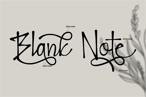 Blank Note Ink Handwritten Font By Putracetol Studio