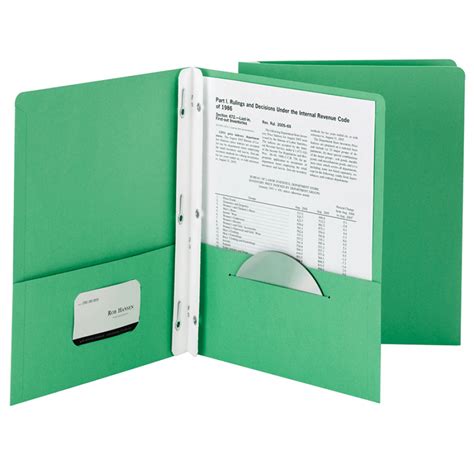 Smead 25ct Dark Green Two Pocket Folders With