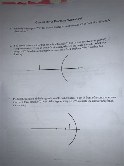 39 Curved Mirror Worksheet Answers Worksheet Master