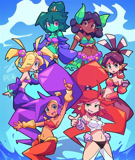 Shantae Fillin Vera Plink Harmony And More Shantae And More Drawn By Bacun Danbooru