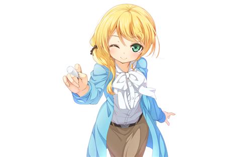 Aqua Eyes Blonde Hair Bow Ellen Baker New Horizon Ponytail Skirt Tagme