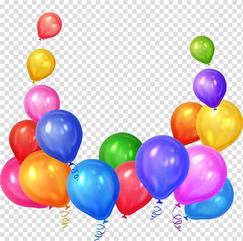 Assorted Color Party Balloons Illustration Balloon Party Colorful