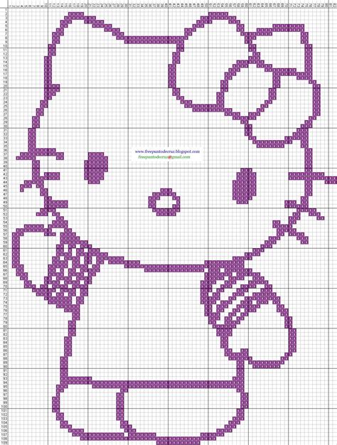Dibujos Punto De Cruz Gratis Hello Kitty Cross Stitch Punto De Cruz