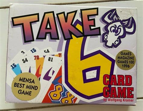 Take 6 Card Game Mensa Best Mind Game Contemporary Manufacture