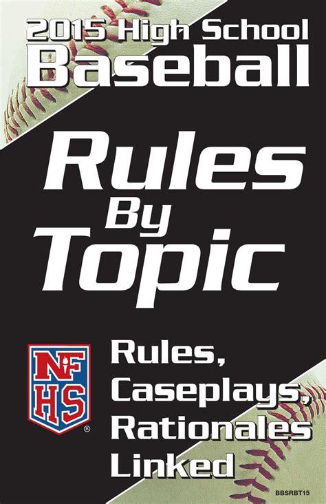2015 Nfhs High School Baseball Rules By Topic Sample Chapter By