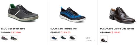 Charity cards purchase fees still applies. ECCO Canada Deal: Save an Additional 15% Off Sale + FREE ...