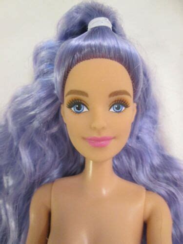 nude barbie extra doll long wavy periwinkle hair blue eyes my xxx hot girl