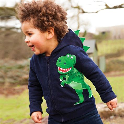 Dinosaur Zip Up Hoodie Top Baby Products Baby Boy Fashion Baby Boy