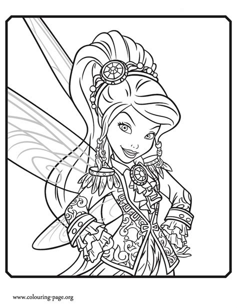 pirate fairy vidia  tinker fairy coloring page