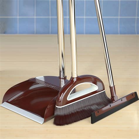 Brooms And Dustpans Sets Dust Pan And Broom With Long Handle Home