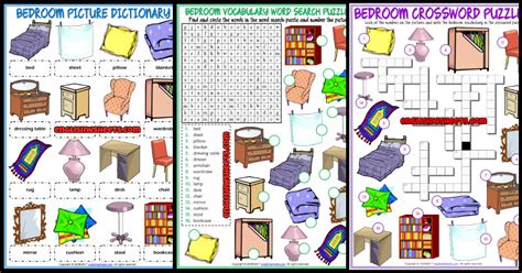 Other sets by this creator. Bedroom Objects ESL Vocabulary Worksheets