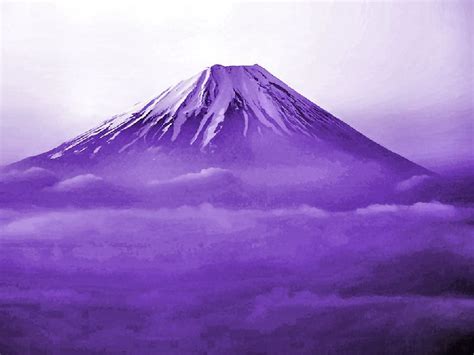 Purple Mt Fuji Paisajes Lugares Para Visitar Lugares