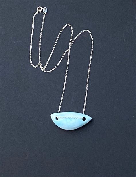 Buy Hemimorphite Necklace Larimar Necklace Natural Blue Stone Online In