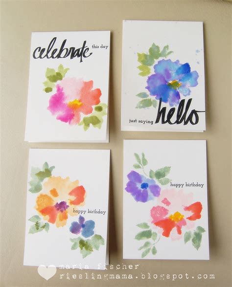 See more ideas about watercolor cards, cards, inspirational cards. rieslingmama: card set with altenew watercolor wonders