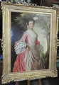 Lot - An 1880 Gainsborough School Oil - Viscountess Lady Howe