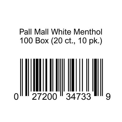 Pall Mall White Menthol 100 Box 20 Ct 10 Pk Sam S Club